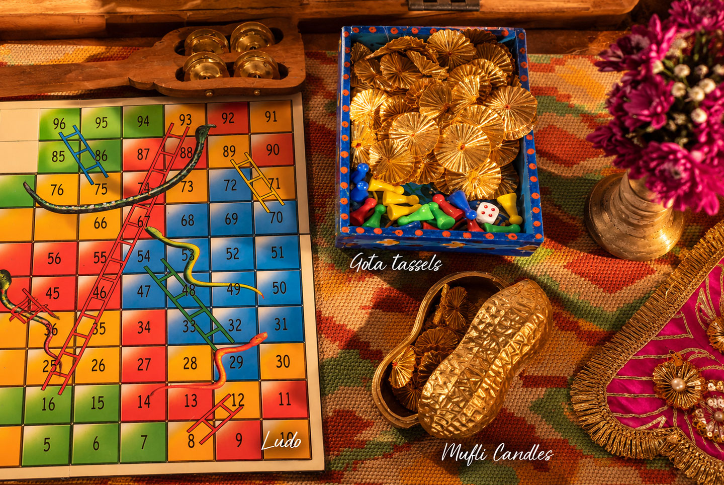 Sustainable wedding favors featuring local artisan gifts for an Indian destination wedding