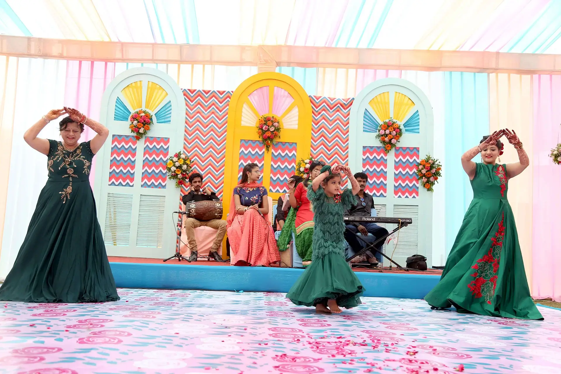Wedding décor detail at a heritage venue in Rajasthan