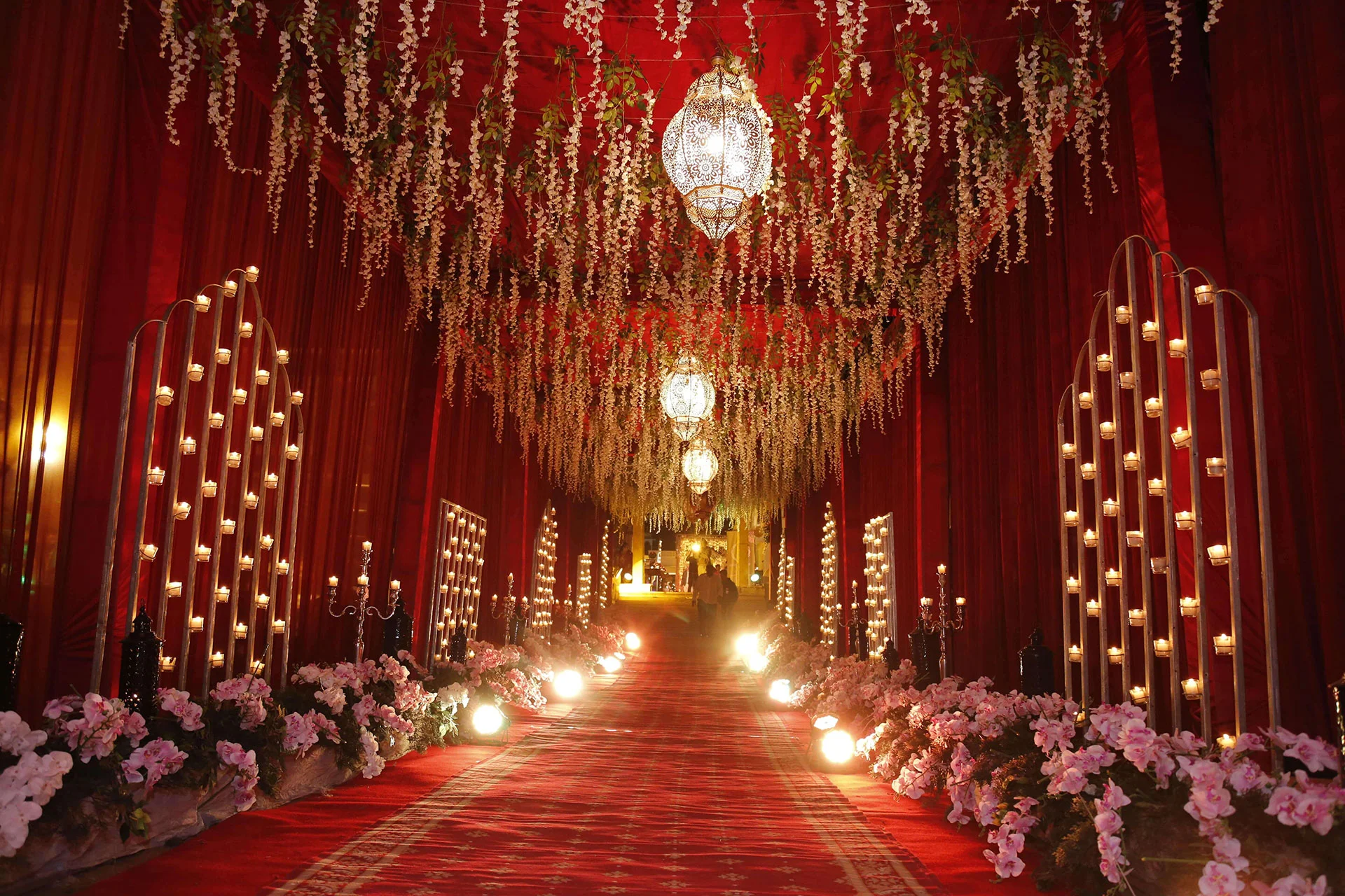 Candlelit wedding celebration in Rajasthan